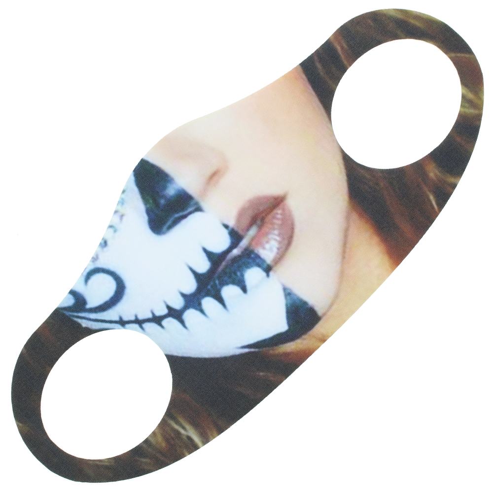Zac's Alter Ego - Half Doll/Human Face mask - Face mask - Multicolours